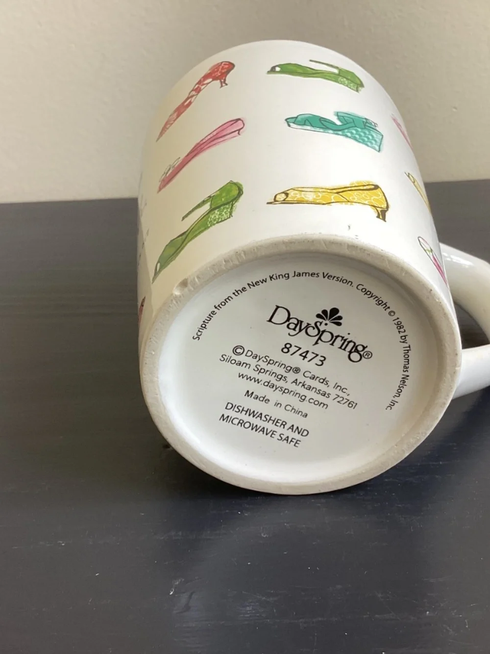 Day SpringBlade Ceramic Coffee Mug “Walk by faith. Corinthians 5:7 EUC